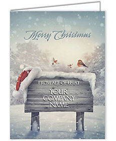 Cards: Santa's Signboard Holiday Card